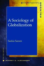 Cover of: A Sociology of Globalization (Contemparary Societies) by Saskia Sassen