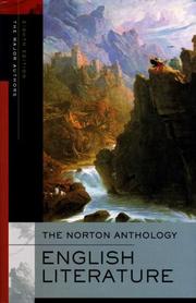 Cover of: The Norton anthology of English literature. by 