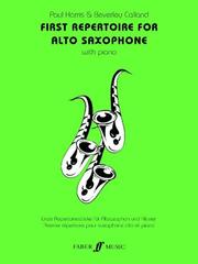 Cover of: First Repertoire for Alto Saxophone with Piano | 
