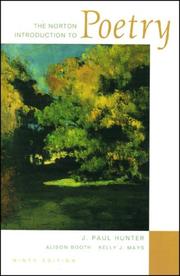 Cover of: The Norton introduction to poetry by [collected by] J. Paul Hunter, Alison Booth, Kelly J. Mays.