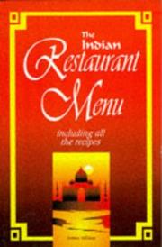 Cover of: Indian Restaurant Menu Recipes