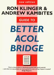 Cover of: Guide to Better Acol Bridge (Master Bridge Series)