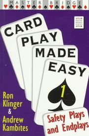 Cover of: Card Play Made Easy 1: Safety Plays & Endplays (Card Play Made Easy)