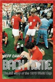 Cover of: Back Home: England and the 1970 World Cup