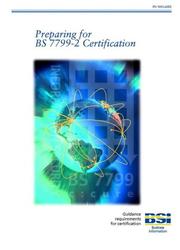 Cover of: Preparing for BS7799 Certification