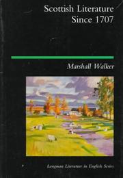 Cover of: Scottish Literature Since 1707 by Marshall Walker