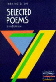 Cover of: York Notes on Emily Dickinson's "Selected Poems" (Longman Literature Guides)