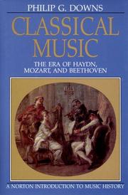 Cover of: Classical music by Philip G. Downs