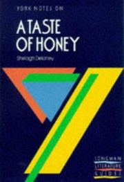 Cover of: Shelagh Delaney, "A Taste of Honey"