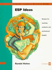 Cover of: Esp Ideas: Recipes for Teaching Professional and Academic English (Pilgrims Longman Resource Books)