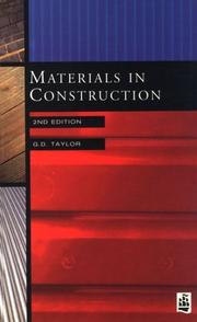 Materials in Construction by G. D. Taylor