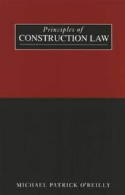 Cover of: Principles of Construction Law