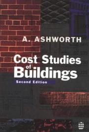 Cover of: Cost Studies of Buildings