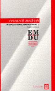 Cover of: Research Methods in Education Management (Leicester MBA)