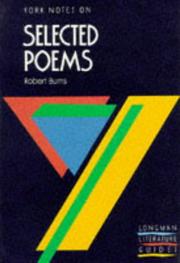 Cover of: York Notes on Selected Poems of Robert Burns | Donald A. Low