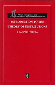 Introduction To The Theory of Distributions by J Campos Ferreira, R. F. Hoskins, Jose Sousa-Pinto, Jose Sousa-Pinto