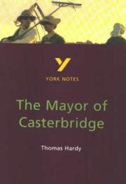 Cover of: York Notes on Thomas Hardy's "Mayor of Casterbridge" by Hilda D. Spear