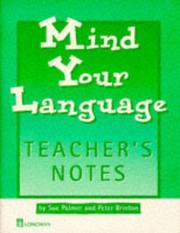 Cover of: Mind Your Language by Sue Palmer, Peter Brinton