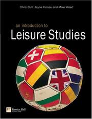 Cover of: An Introduction to Leisure Studies