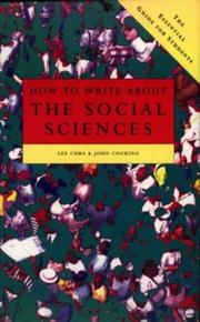Cover of: How to Write About the Social Sciences