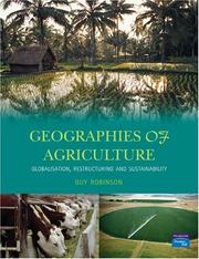 Cover of: Geographies of Agriculture by G. M. Robinson