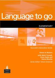 Cover of: Language to Go (LNGG) by Simon (ed) Greenall