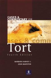 Cover of: Cases and Commentary on Tort