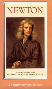 Cover of: Newton: Texts Backgrounds Commentaries (Norton Critical Editions)