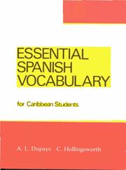 Cover of: Essential Spanish Vocabulary for Caribbean Students