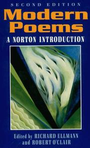 Cover of: Modern poems: a Norton introduction