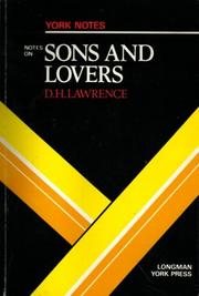 Cover of: D.H.Lawrence, "Sons and Lovers"