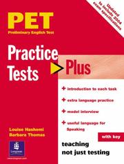 Cover of: PET Practice Tests Plus (PTP)