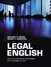 Cover of: Legal English