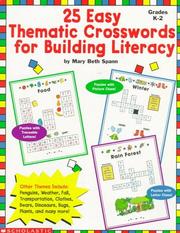 Cover of: 25 Easy Thematic Crosswords for Building Literacy (Grades K-2)