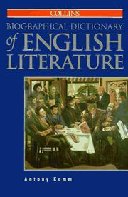 Cover of: Collins biographical dictionary of English literature