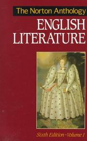 Cover of: The Norton Anthology of English Literature Vol. 1 by M. H. Abrams