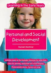 Cover of: Personal and Social Development (Learning in the Early Years)