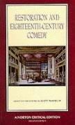 Cover of: Restoration and eighteenth-century comedy | 