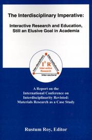 Front cover of The Interdisciplinary Imperative by Rustum Roy
