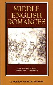 Cover of: Middle English romances by selected and edited by Stephen H.A. Shepherd.
