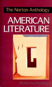 Cover of: The Norton anthology of American literature by [edited by] Nina Baym ... [et al.].