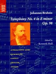 Cover of: Symphony No. 4 In E minor, Op. 98 (Norton Critical Scores) by Johannes Brahms