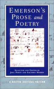 Cover of: Emerson's prose and poetry: authoritative texts, contexts, criticsm