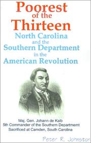 Cover of: Poorest of the Thirteen: North Carolina and the Southern Department in the American Revolution