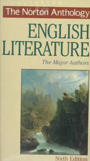 Cover of: The Norton anthology of English literature.