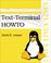 Cover of: Text-Terminal Howto