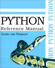 Cover of: Python Reference Manual