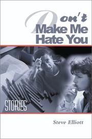 Cover of: Don't Make Me Hate You: Stories