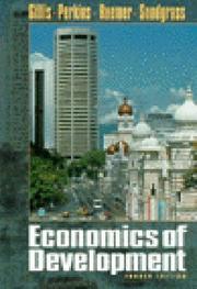 Cover of: Economics of development by Malcolm Gillis