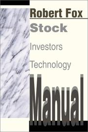 Cover of: Stock Investors Technology Manual